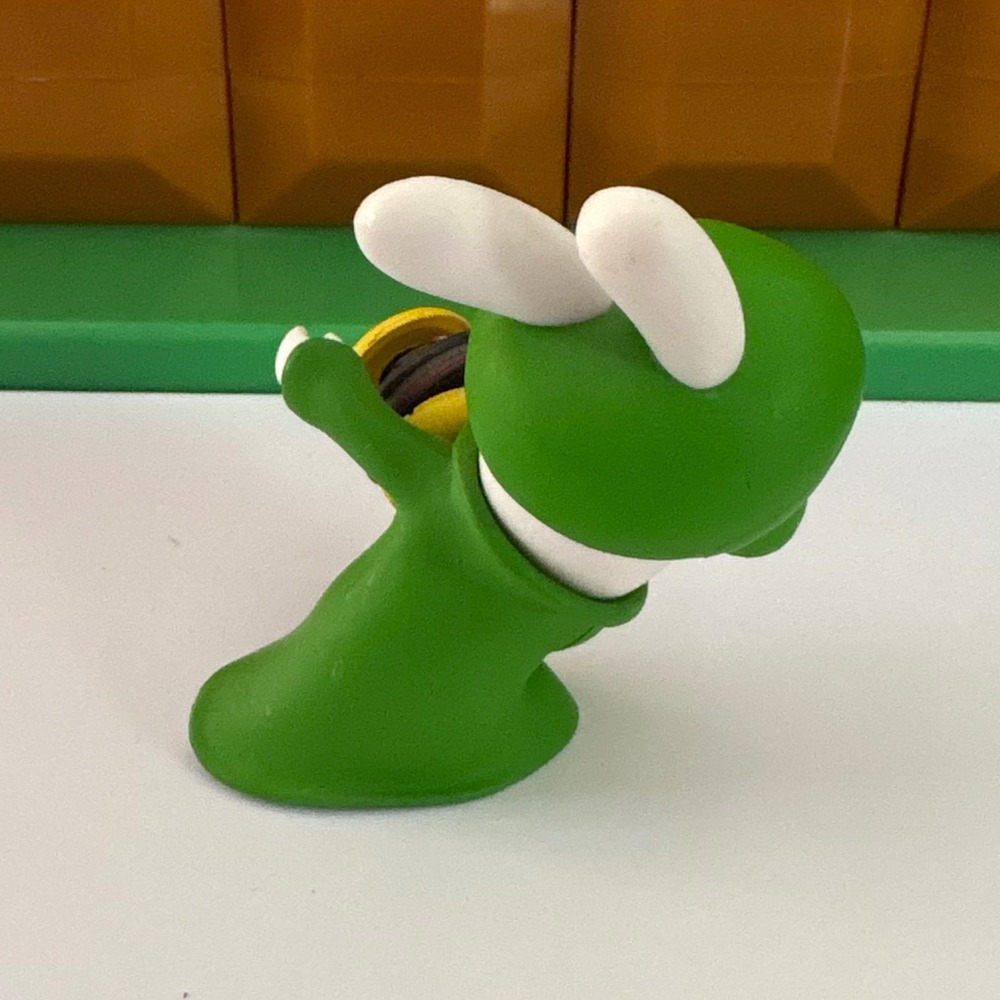 Ubisoft Mario + Rabbids Kingdom Battle Rabbid Luigi Mini Figure 3" Green Rabbit - Picture 5 of 8